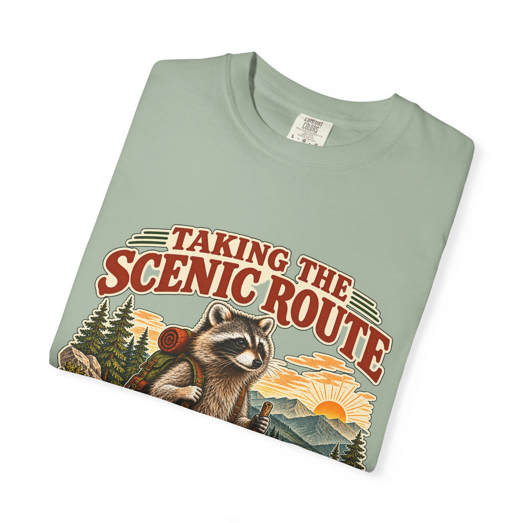 Taking the Scenic Route Raccoon Nature T-Shirt