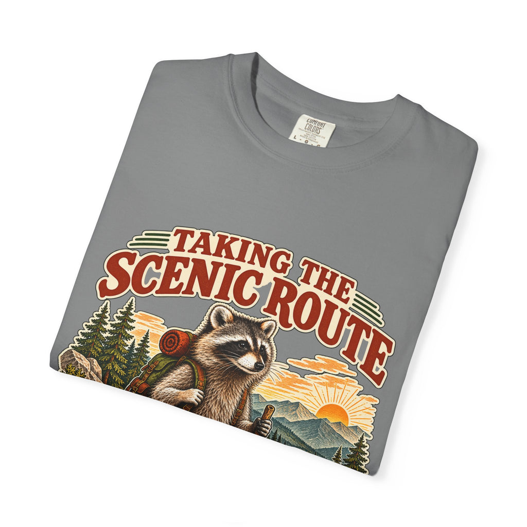 Taking the Scenic Route Raccoon Nature T-Shirt