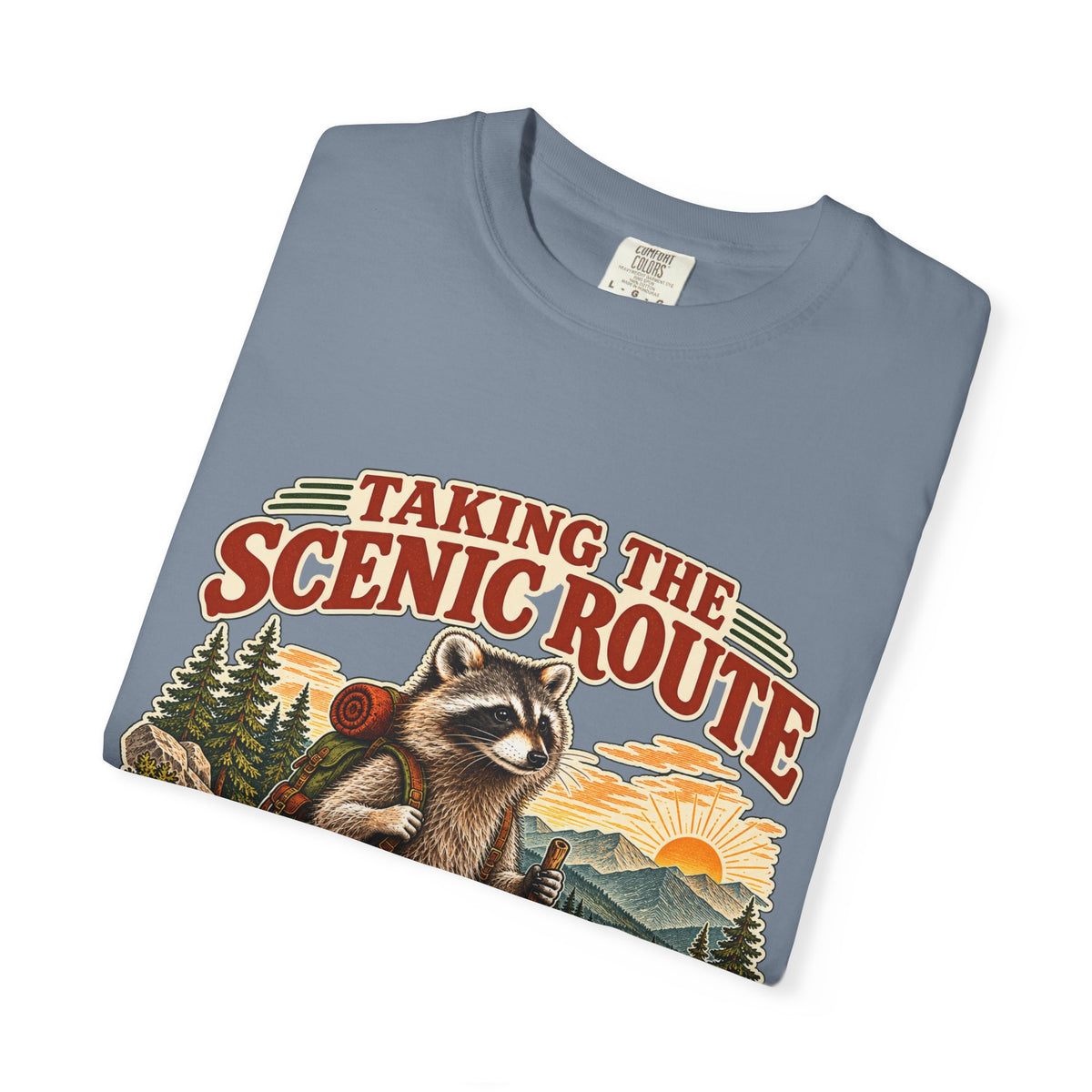 Taking the Scenic Route Raccoon Nature T-Shirt