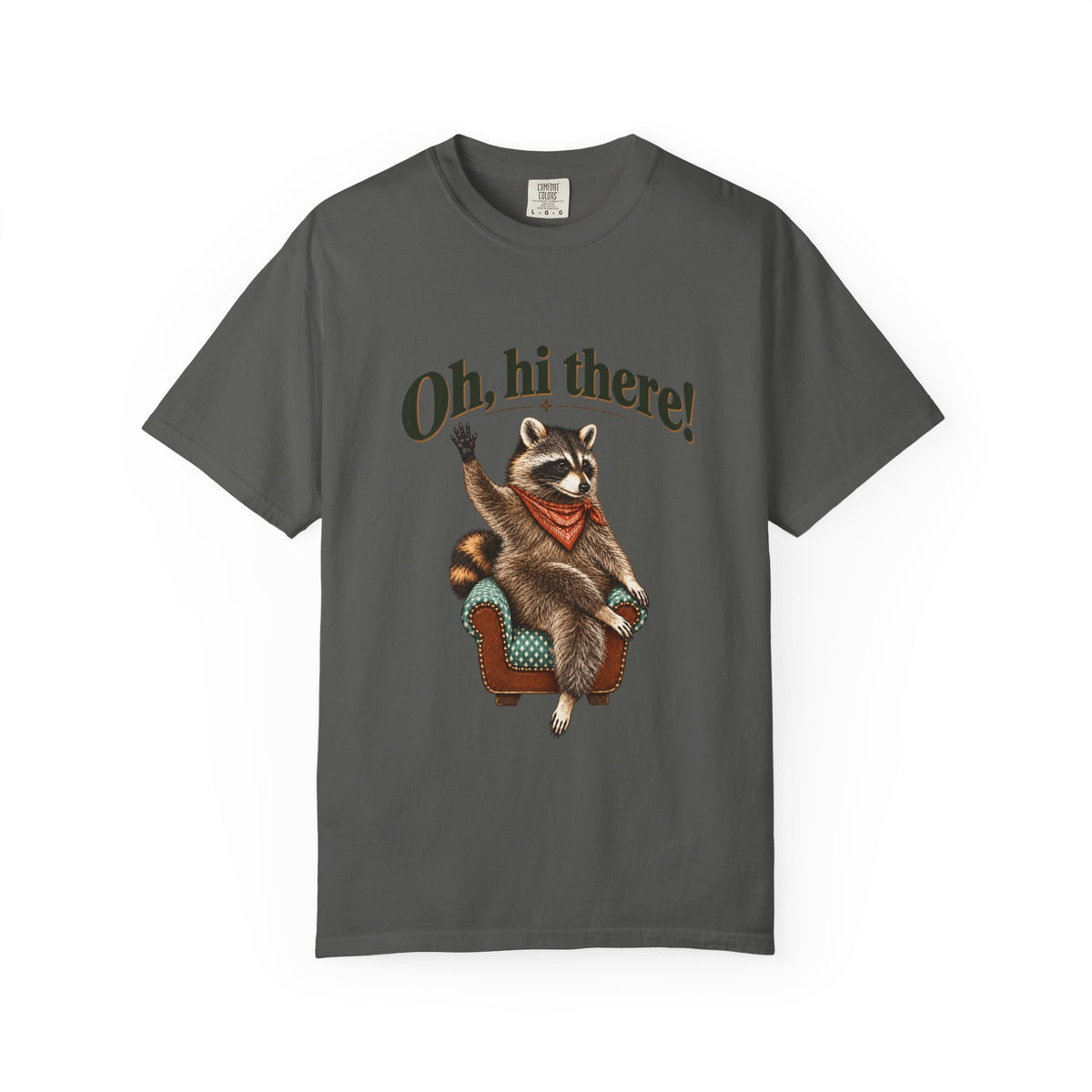 Oh, Hi There! Raccoon Graphic T-Shirt