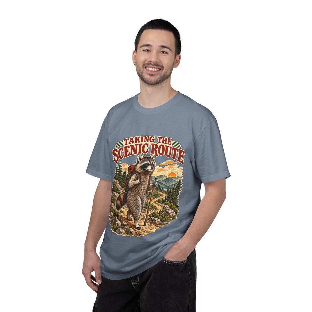 Taking the Scenic Route Raccoon Nature T-Shirt