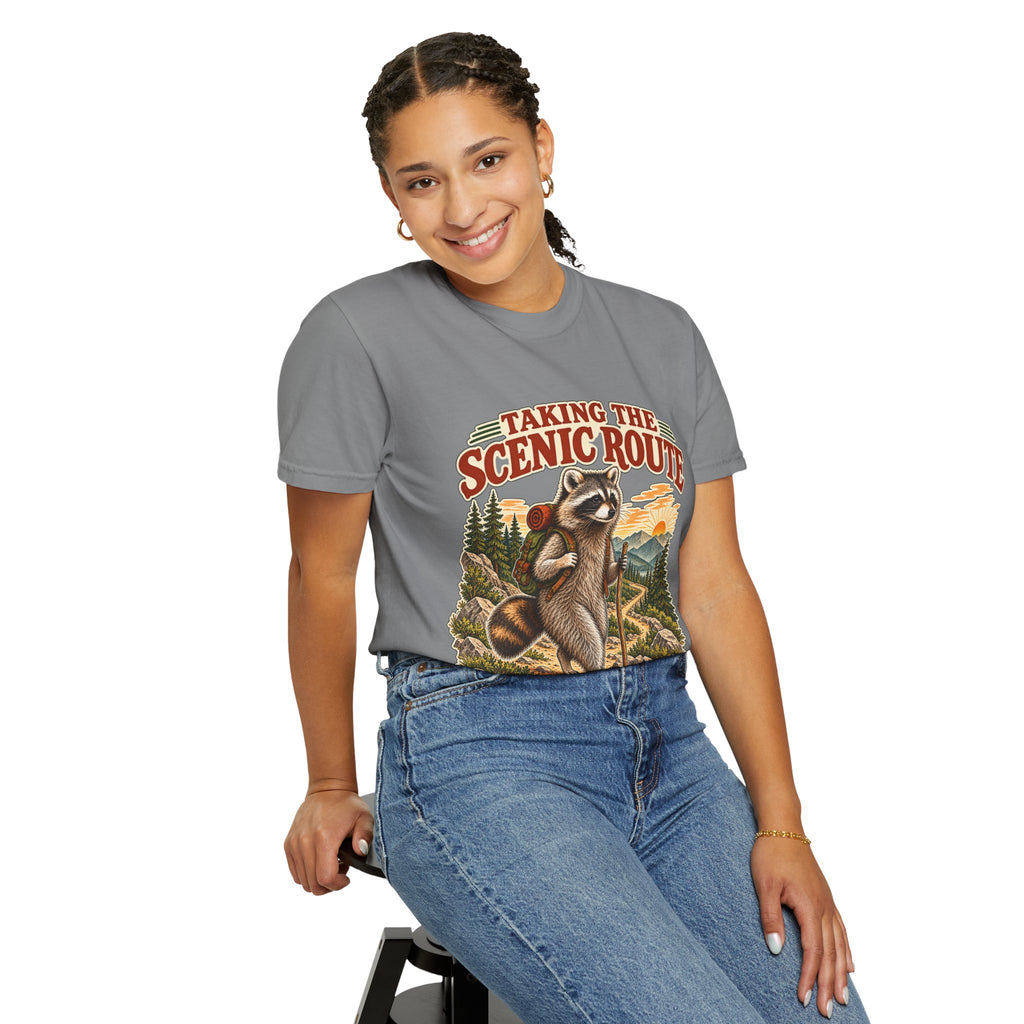 Taking the Scenic Route Raccoon Nature T-Shirt
