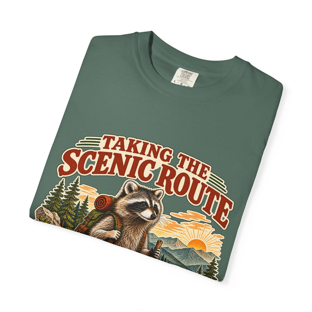 Taking the Scenic Route Raccoon Nature T-Shirt