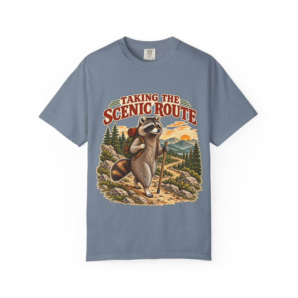 Taking the Scenic Route Raccoon Nature T-Shirt