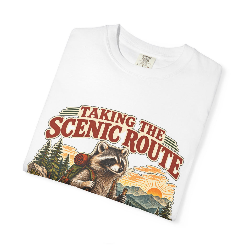 Taking the Scenic Route Raccoon Nature T-Shirt