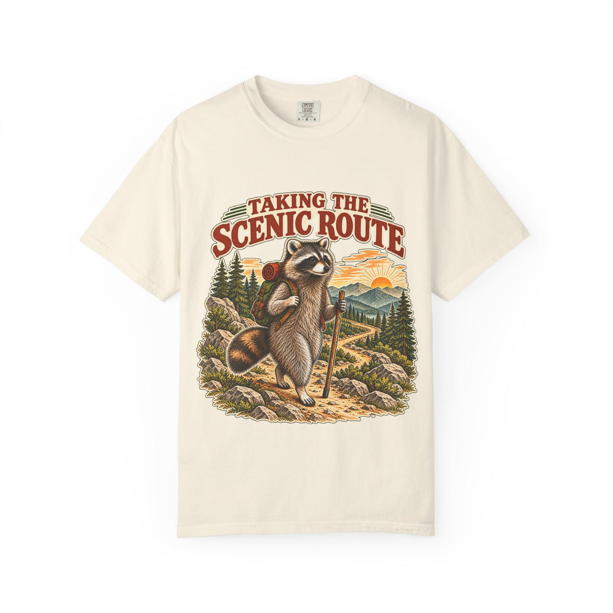 Taking the Scenic Route Raccoon Nature T-Shirt
