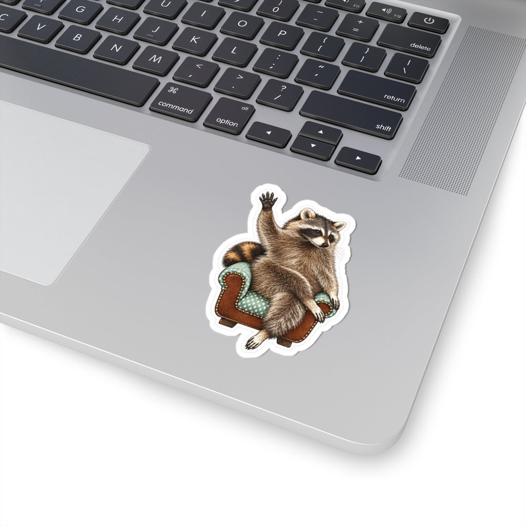 Taco the Raccoon 3-Inch Kiss-Cut Sticker