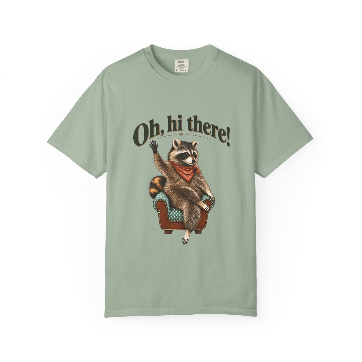 Oh, Hi There! Raccoon Graphic T-Shirt