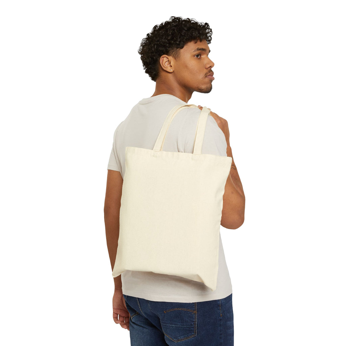 Here for the Living Raccoon Canvas Tote | Worth the Doing
