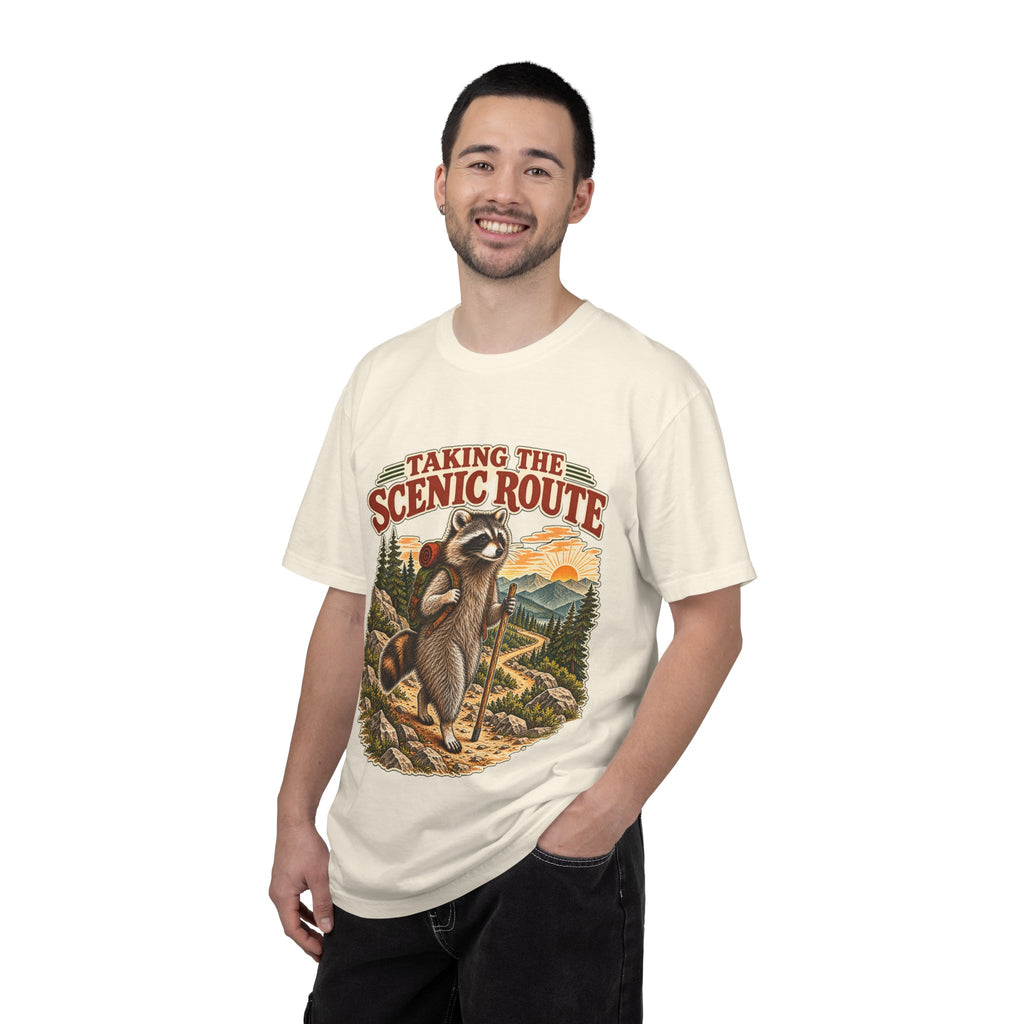 Taking the Scenic Route Raccoon Nature T-Shirt